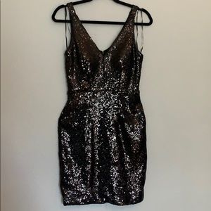 Sequin black dress